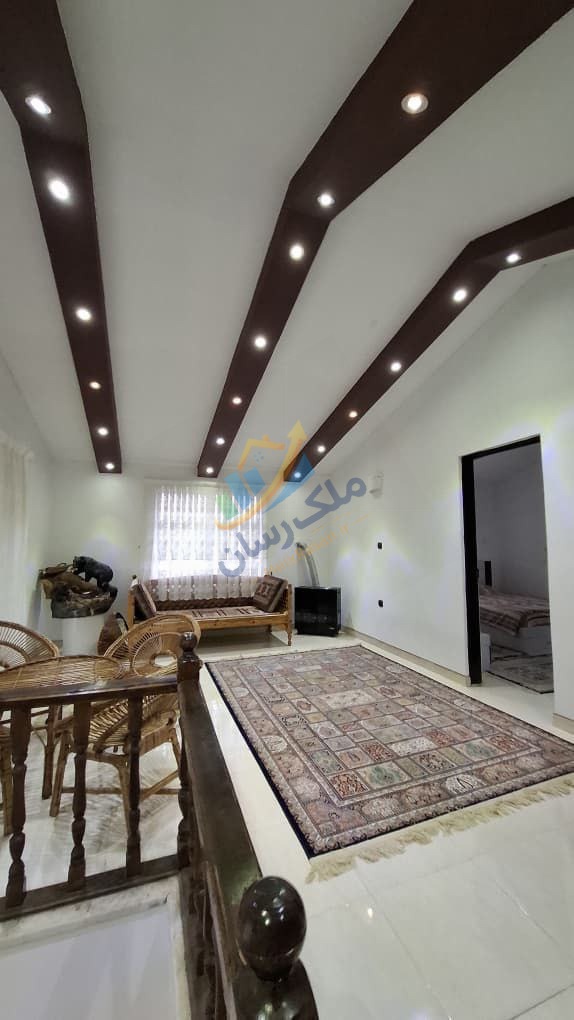 photo_3_2026-02-24_02-47-04 ویلا دوبلکس در ملکار نوشهر با ۲۴۰ متر زمین و ۱۴۰ متر بنا، دو خواب و دو تراس با ویو جنگلی نمای سالن
