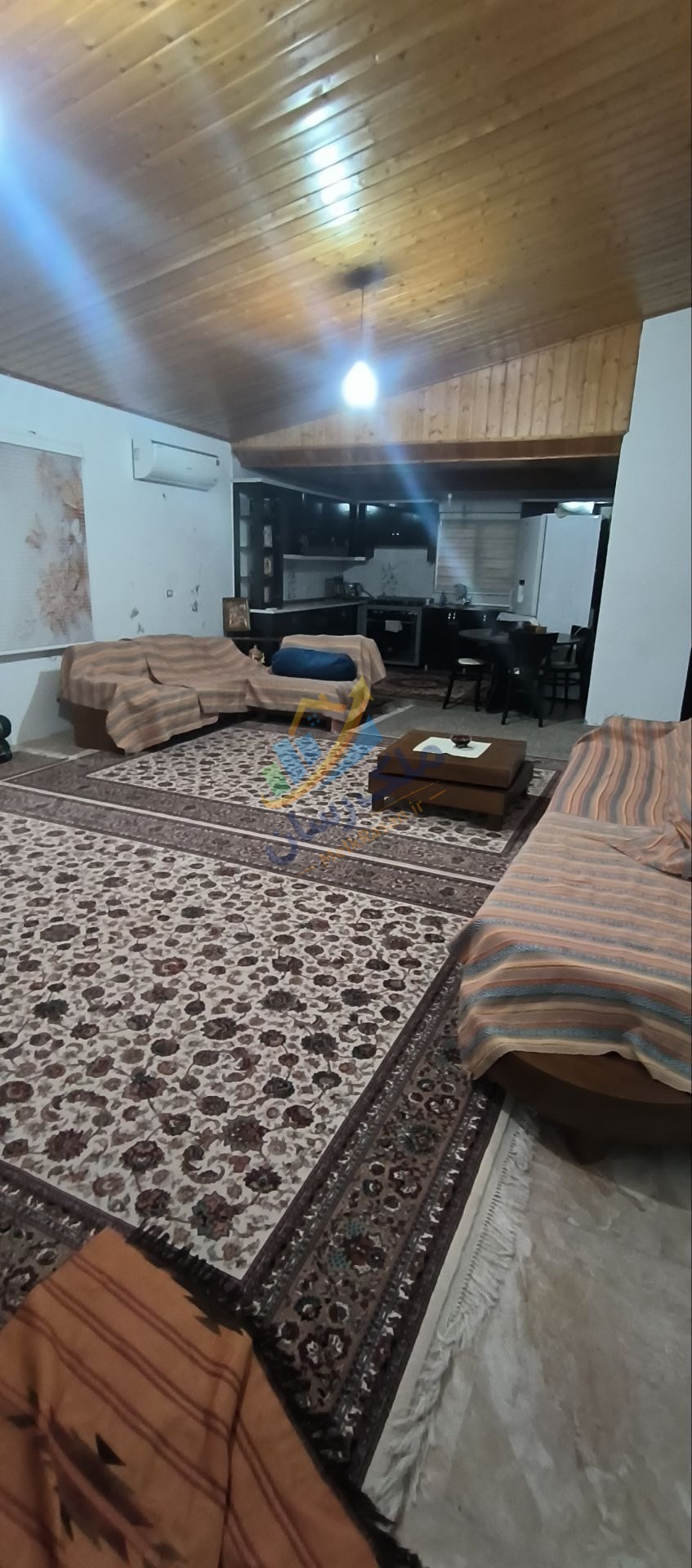 ویلا فلت شهرکی در انارور نوشهر ۲۵۰ متر زمین ۱۲۰ متر زمین نمای سالن